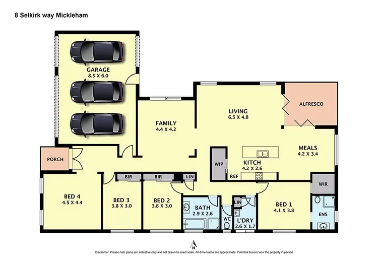 Floorplan of Homely house listing, 8 Selkirk Way, Mickleham VIC 3064