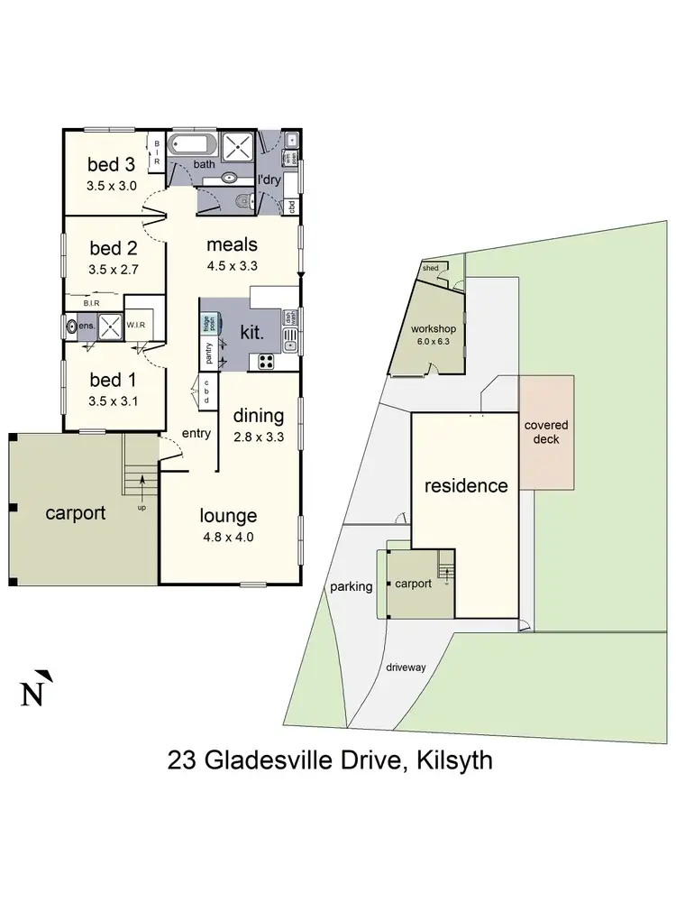 Floorplan of Homely house listing, 23 Gladesville Drive, Kilsyth VIC 3137
