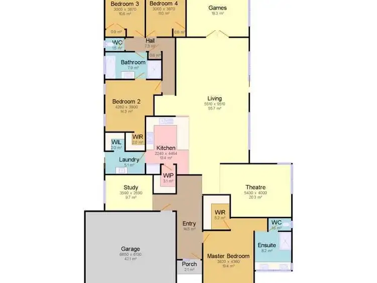 Floorplan of Homely house listing, 4 Dianella Road, Hammond Park WA 6164