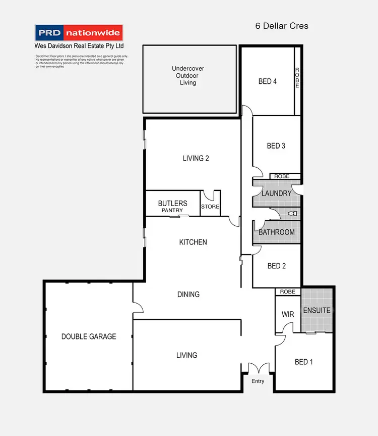 Floorplan of Homely house listing, 6 Dellar Crescent, Horsham VIC 3400