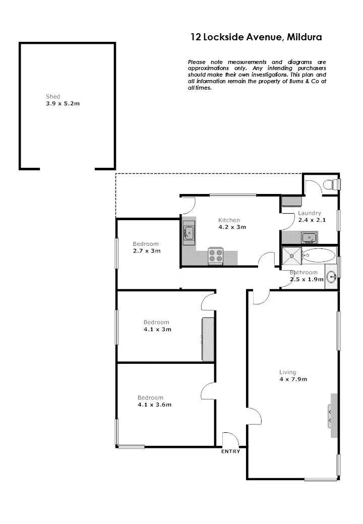 Floorplan of Homely house listing, 12 Lockside Avenue, Mildura VIC 3500