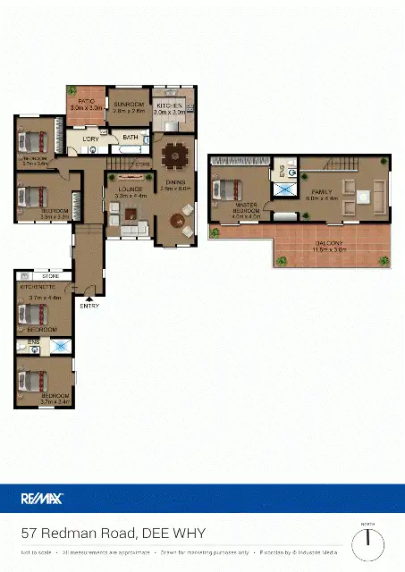 Floorplan of Homely house listing, 57 Redman Rd, Dee Why NSW 2099
