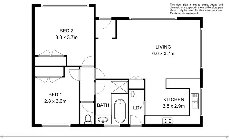 Floorplan of Homely unit listing, 1/2A Shenstone Place, Montrose TAS 7010