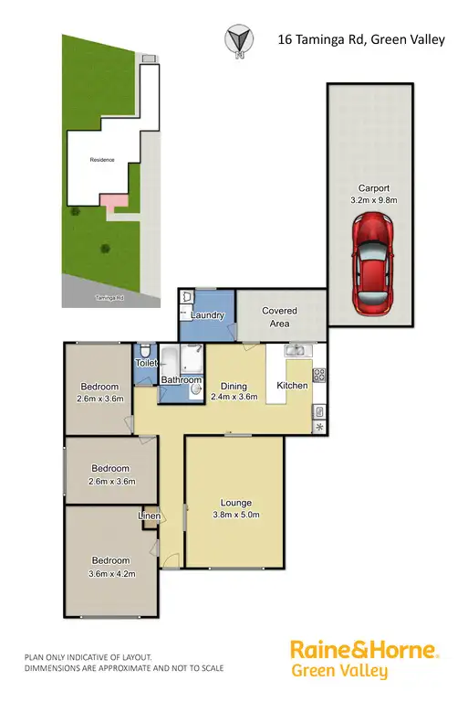 Floorplan of Homely house listing, 16 Taminga Street, Green Valley NSW 2168