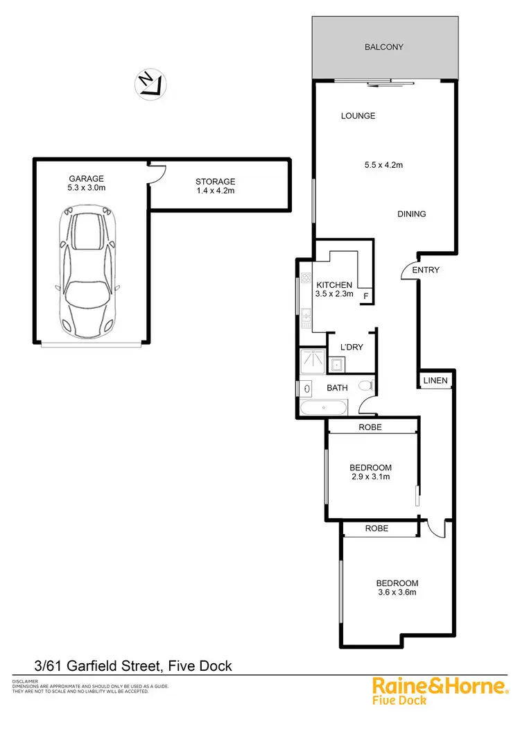 Floorplan of Homely house listing, 3/61 Garfield Street, Five Dock NSW 2046