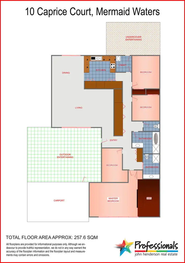 Floorplan of Homely house listing, 10 Caprice Court, Mermaid Waters QLD 4218