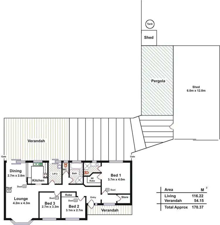 Floorplan of Homely house listing, Lot 86 Betty Road, Lewiston SA 5501