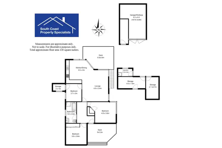 Floorplan of Homely house listing, 5 Leigh Street, Batemans Bay NSW 2536