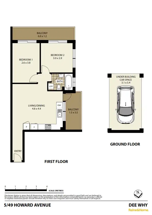 Floorplan of Homely unit listing, 5/49 Howard Avenue, Dee Why NSW 2099