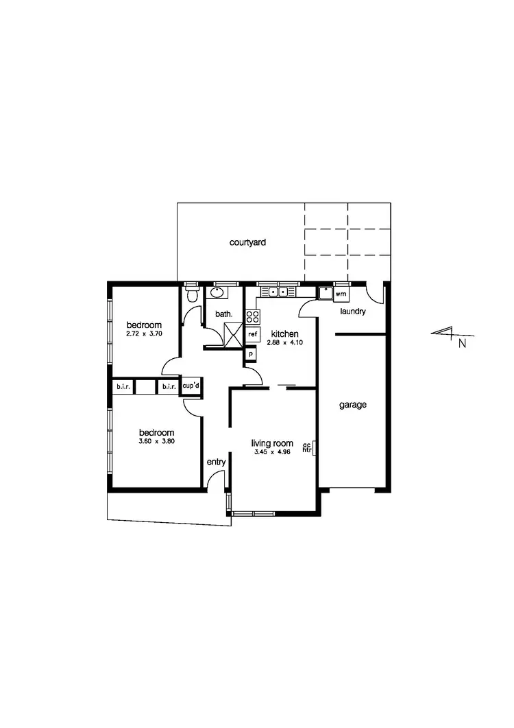 Floorplan of Homely unit listing, 1/7 Park Cres, Williamstown VIC 3016