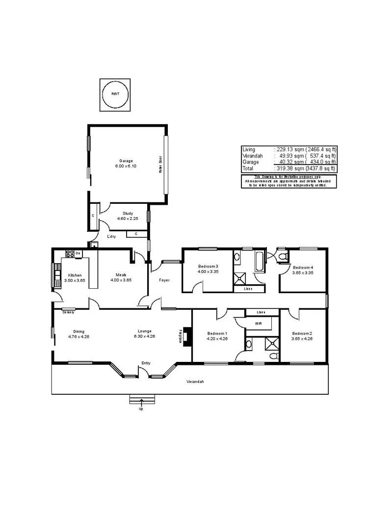 Floorplan of Homely house listing, 5 Farrell Flat Road, Clare SA 5453