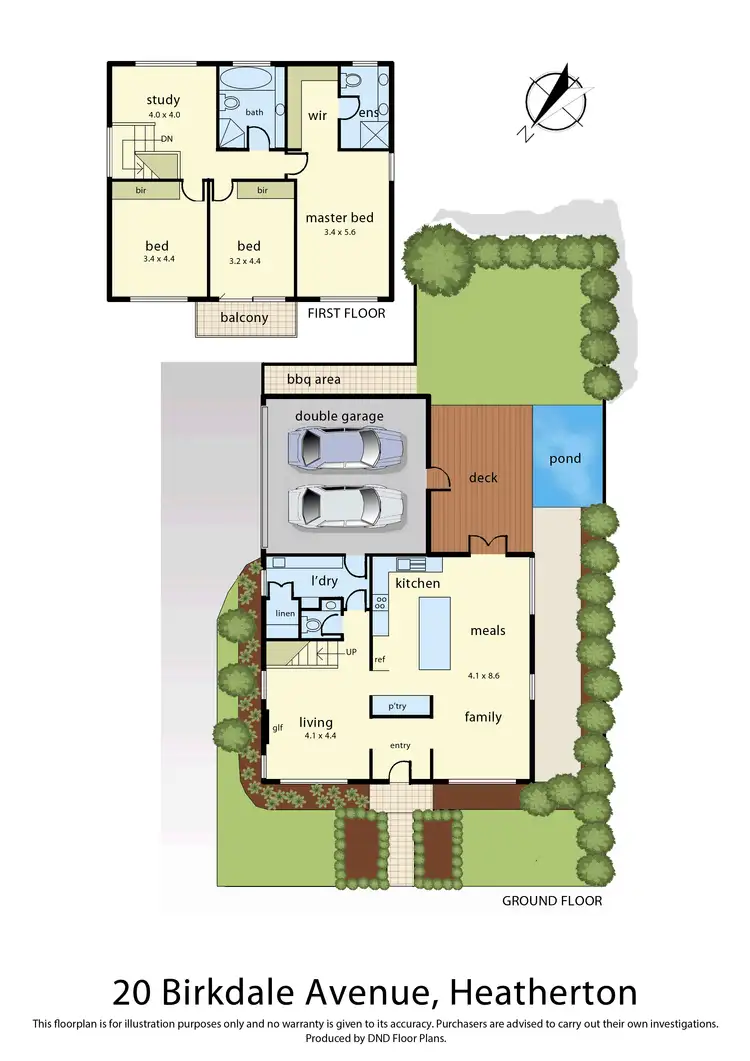 Floorplan of Homely house listing, 20 Birkdale Avenue, Heatherton VIC 3202