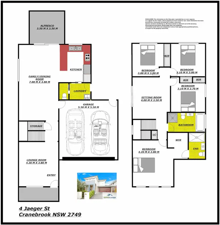 Floorplan of Homely house listing, 4 Jaegar Street, Cranebrook NSW 2749