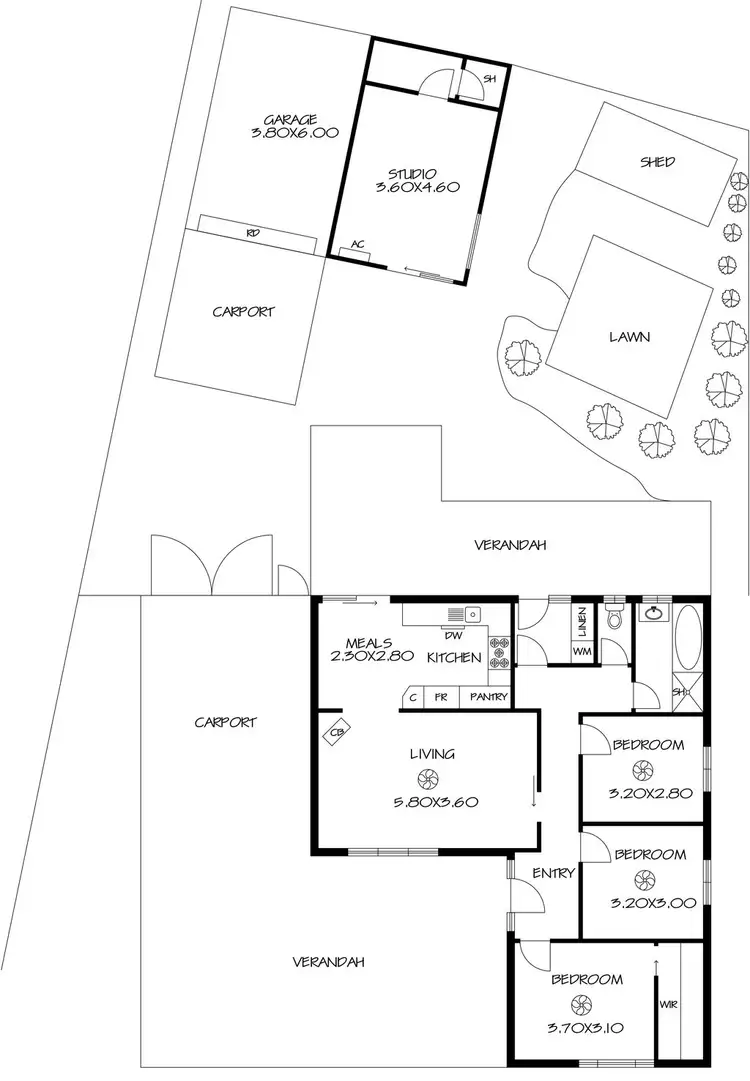 Floorplan of Homely house listing, 14 Goodes Road, Ridgehaven SA 5097