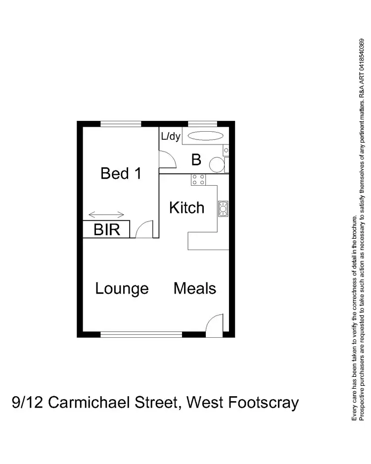 Floorplan of Homely unit listing, 9/12 Carmichael Street, West Footscray VIC 3012