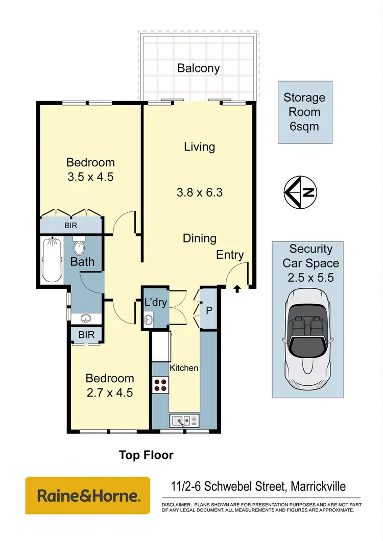 Floorplan of Homely apartment listing, 11/2-6 Schwebel Street, Marrickville NSW 2204