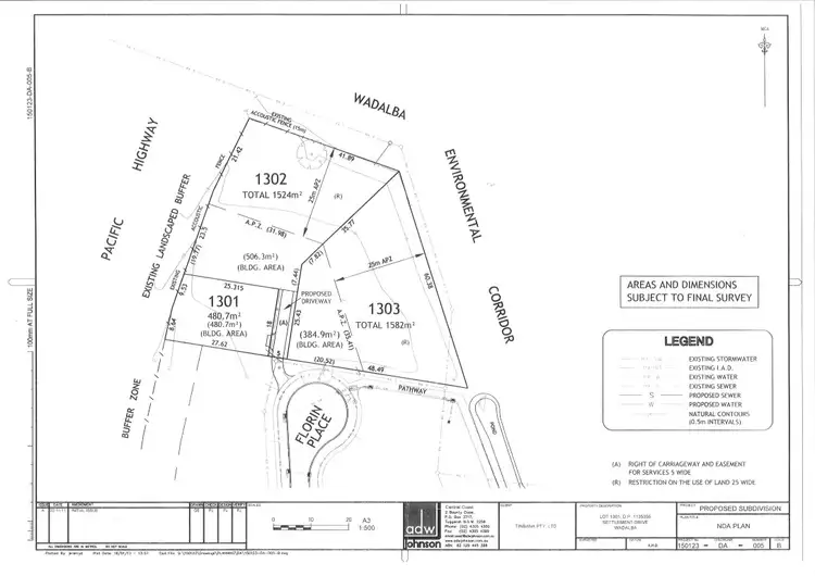 Floorplan of Homely land listing, Lot 1303 Florin Place, Wadalba NSW 2259