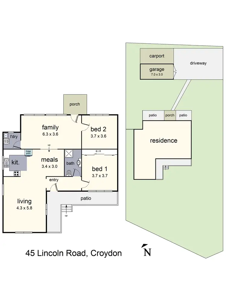 Floorplan of Homely house listing, 45 Lincoln Road, Croydon VIC 3136
