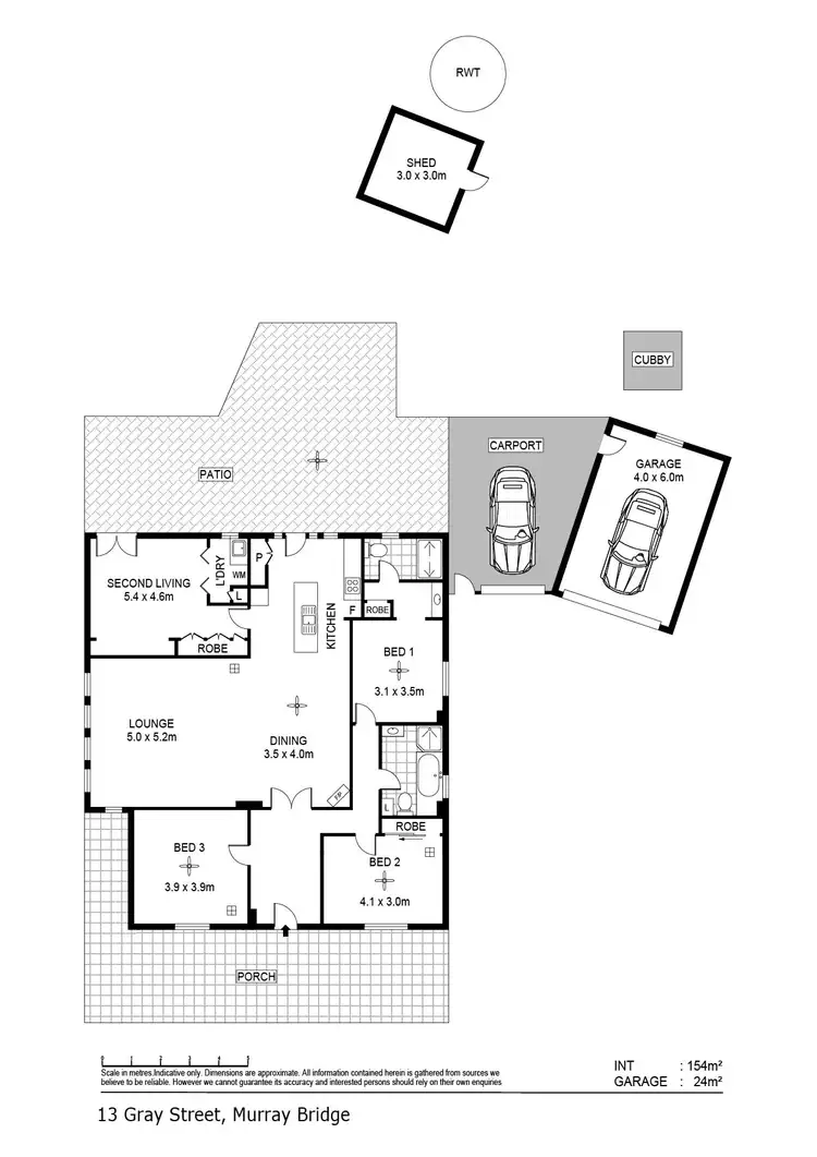 Floorplan of Homely house listing, 13 Gray Street, Murray Bridge SA 5253