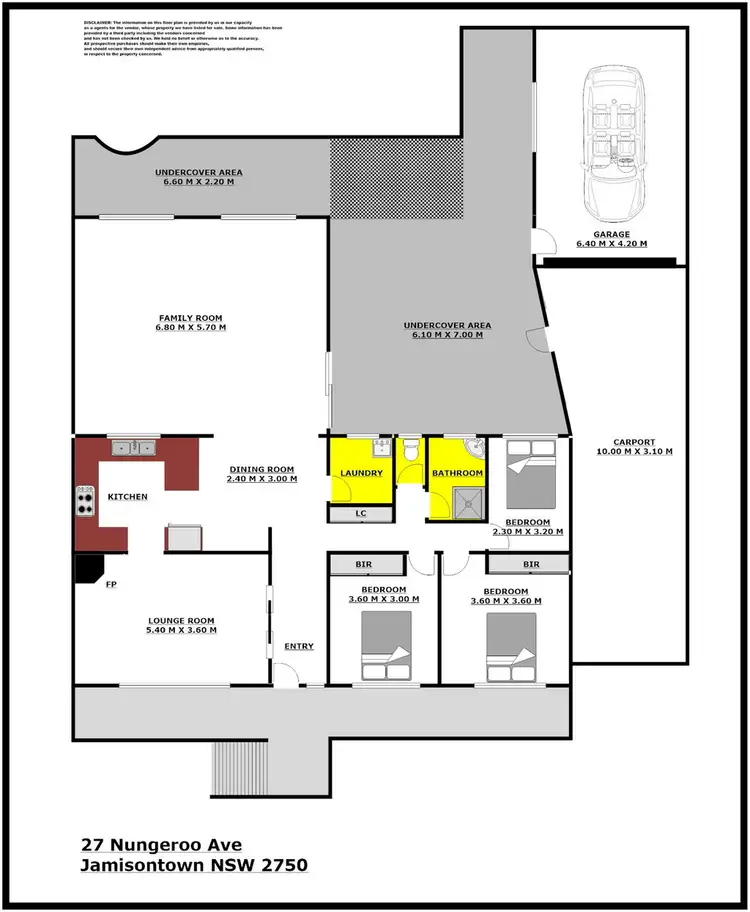 Floorplan of Homely house listing, 27 Nungeroo Avenue, Jamisontown NSW 2750