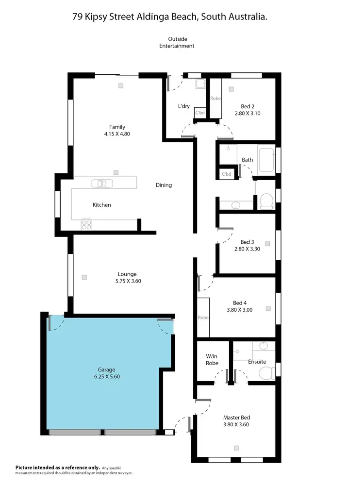 Floorplan of Homely house listing, 79 Kipsy Street, Aldinga Beach SA 5173