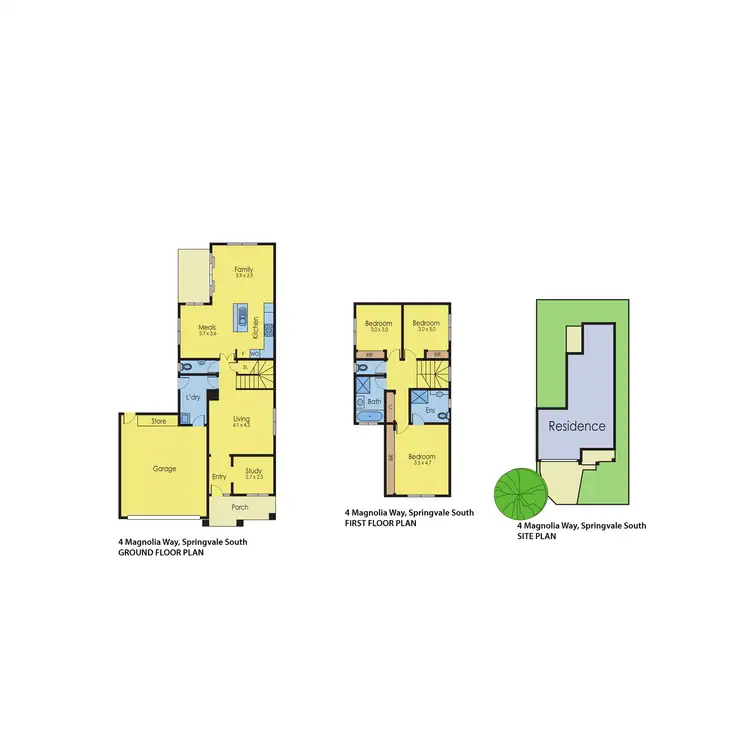 Floorplan of Homely house listing, 4 Magnolia Way, Springvale South VIC 3172