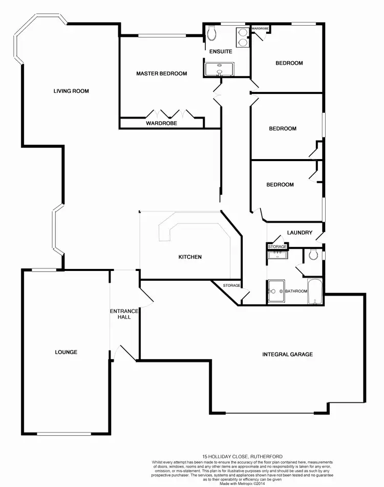 Floorplan of Homely house listing, 15 Holliday Close, Rutherford NSW 2320