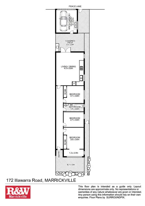 Floorplan of Homely house listing, 172 Illawarra Road, Marrickville NSW 2204