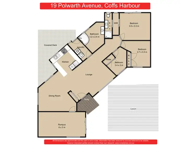 Floorplan of Homely house listing, 19 Polwarth Drive, Coffs Harbour NSW 2450