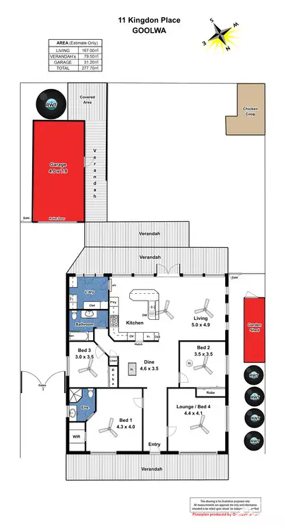 Floorplan of Homely house listing, 11 Kingdon Place, Goolwa SA 5214