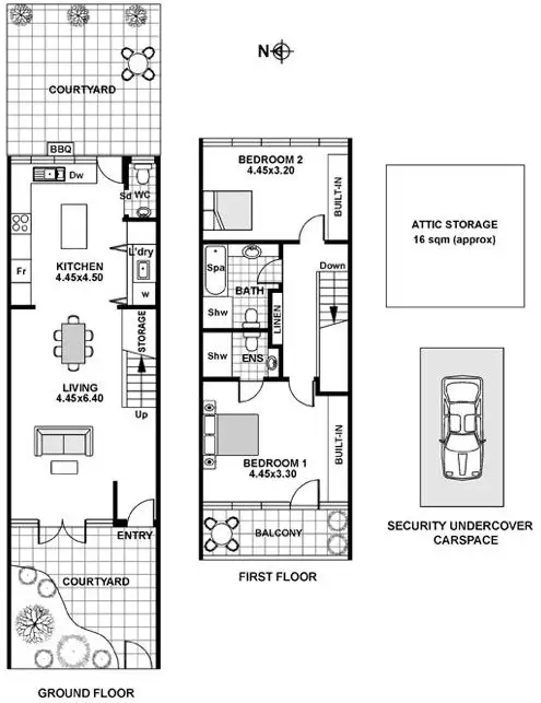 Floorplan of Homely townhouse listing, 47/31-39 Diamond Bay Road, Vaucluse NSW 2030