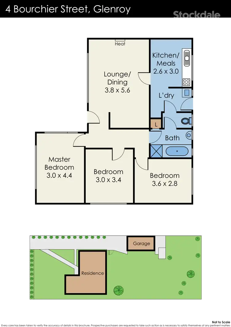 Floorplan of Homely house listing, 4 Bourchier Street, Glenroy VIC 3046