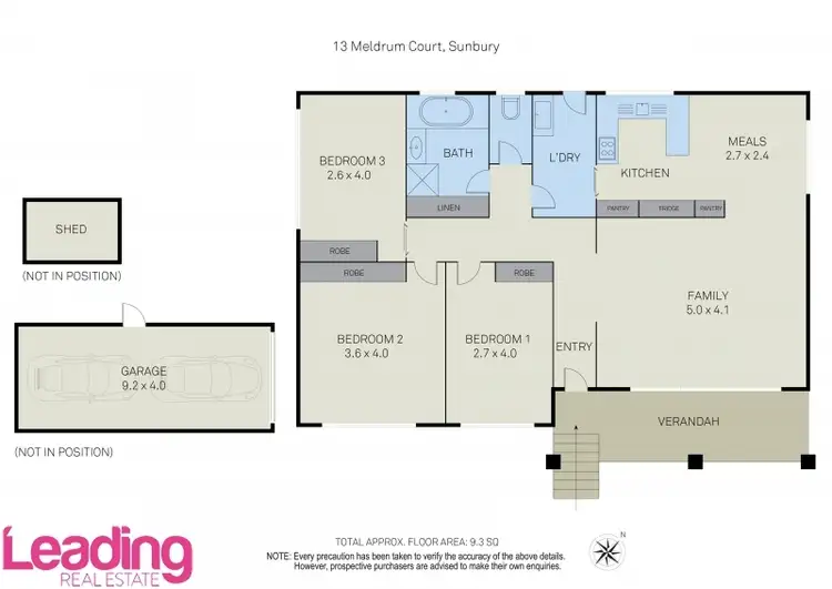 Floorplan of Homely house listing, 13 Meldrum Court, Sunbury VIC 3429