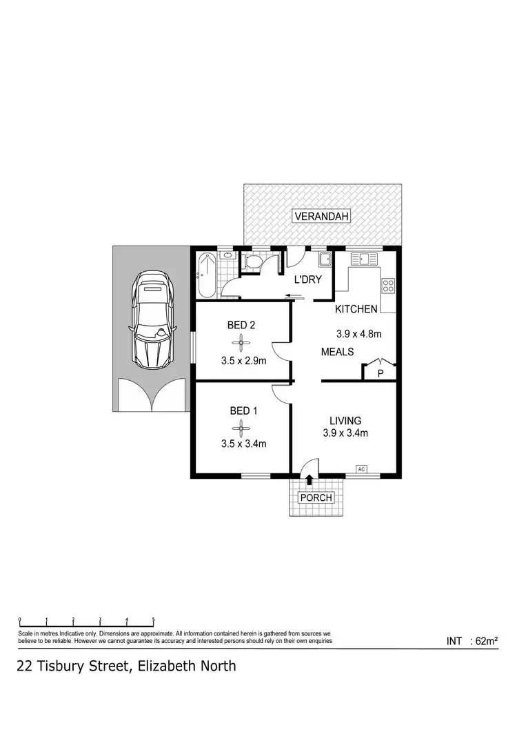 Floorplan of Homely house listing, 22 Tisbury Street, Elizabeth North SA 5113