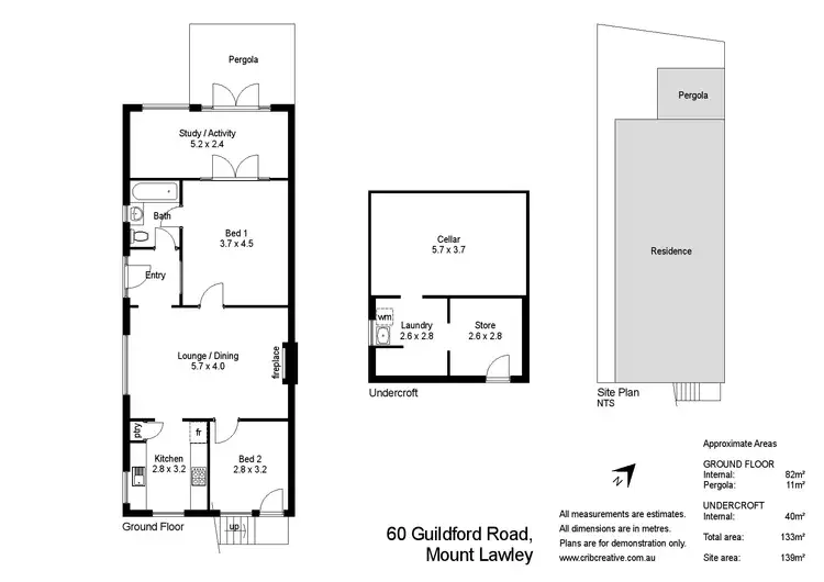 Floorplan of Homely house listing, 60 Guildford Road, Mount Lawley WA 6050