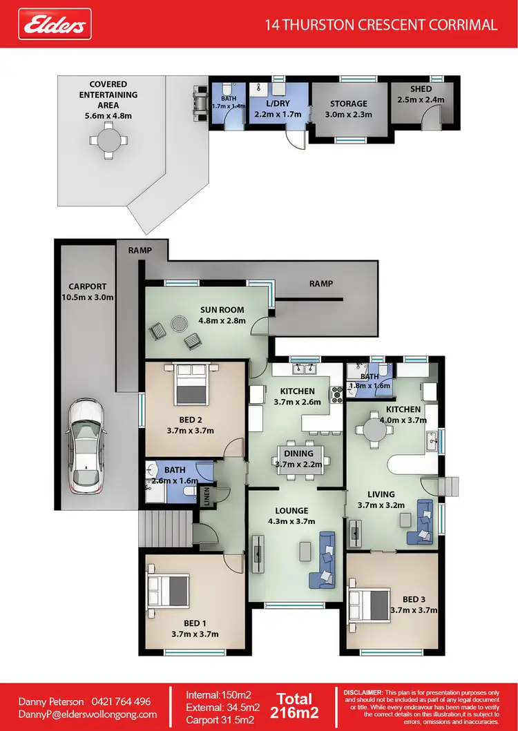 Floorplan of Homely house listing, 14 Thurston Crescent, Corrimal NSW 2518
