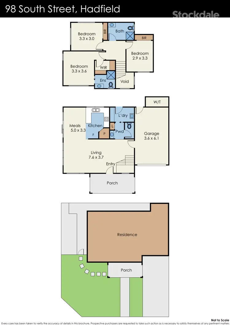 Floorplan of Homely house listing, 98 South Street, Hadfield VIC 3046
