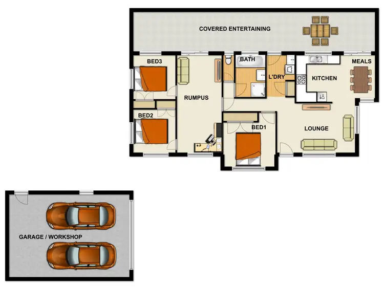 Floorplan of Homely house listing, 5 Megan Court, Boronia Heights QLD 4124