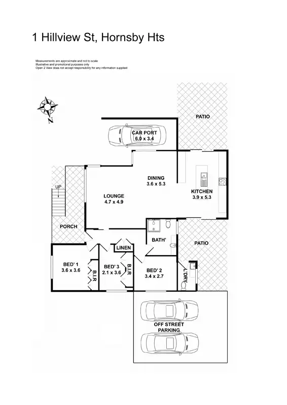Floorplan of Homely house listing, 1 Hillview Street, Hornsby Heights NSW 2077