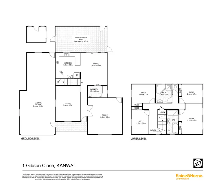 Floorplan of Homely house listing, 1 Gibson Close, Kanwal NSW 2259
