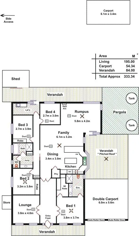Floorplan of Homely house listing, 1 Robert Ross Drive, Lyndoch SA 5351