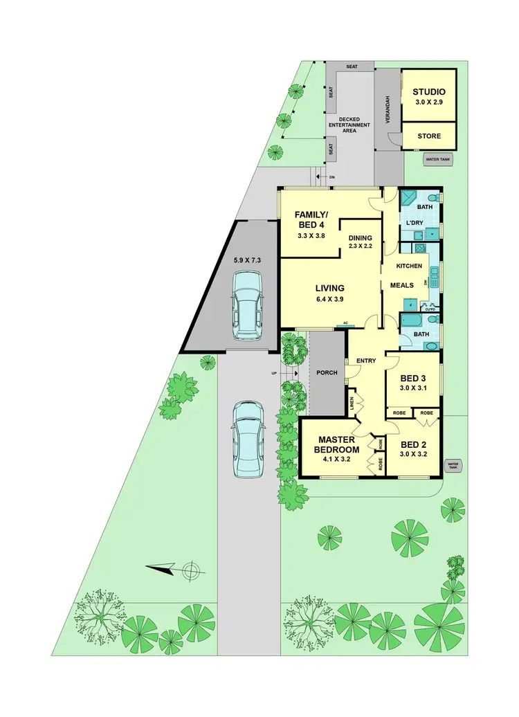 Floorplan of Homely house listing, 34 Melissa Street, Strathmore VIC 3041