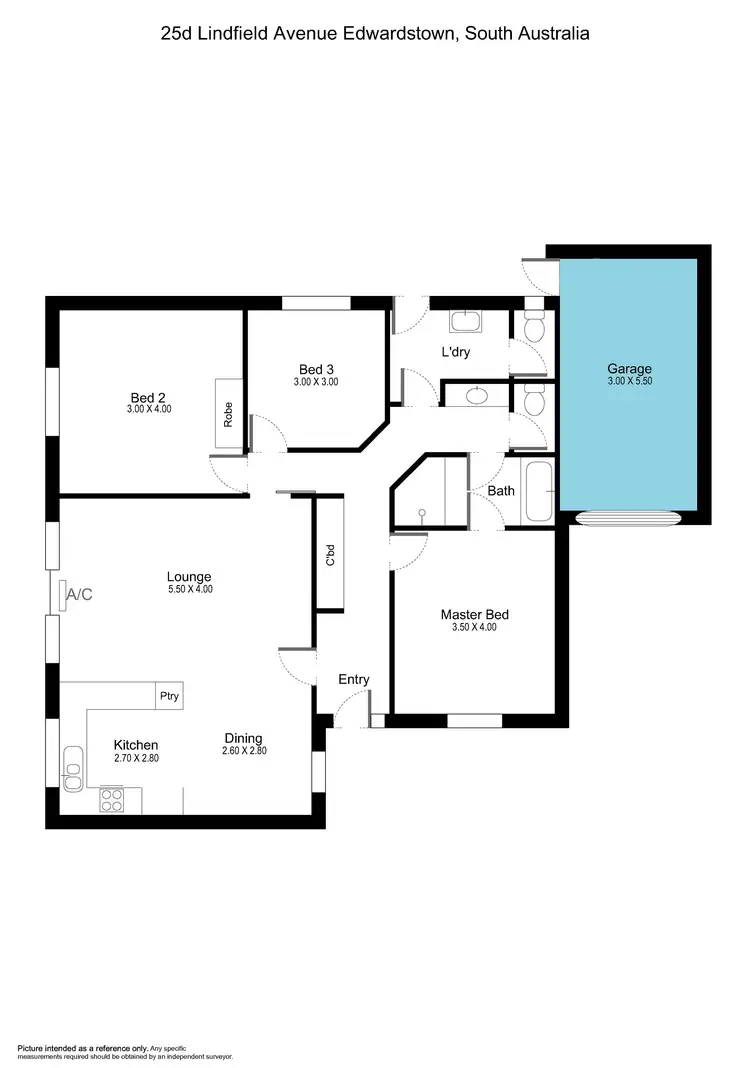 Floorplan of Homely unit listing, 25d Lindfield Avenue, Edwardstown SA 5039