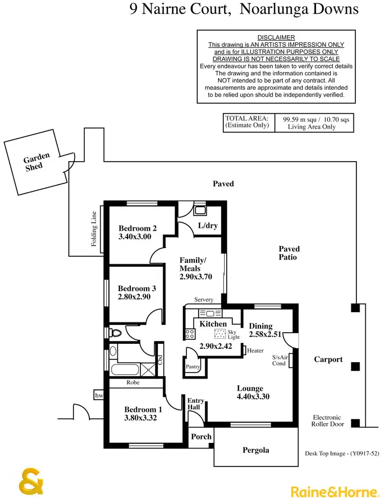 Floorplan of Homely house listing, 9 Nairne Court, Noarlunga Downs SA 5168