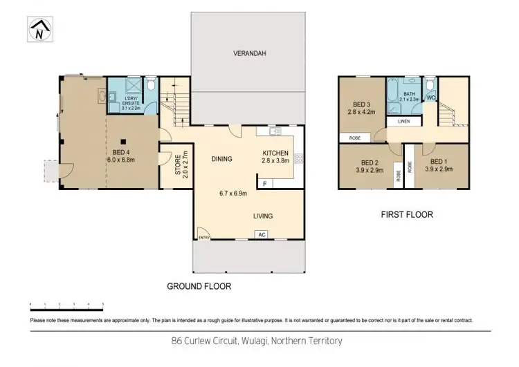 Floorplan of Homely house listing, 86 Curlew Circuit, Wulagi NT 812