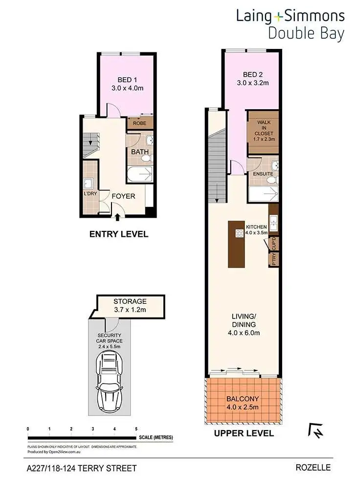 Floorplan of Homely apartment listing, A227/122 Terry Street, Rozelle NSW 2039