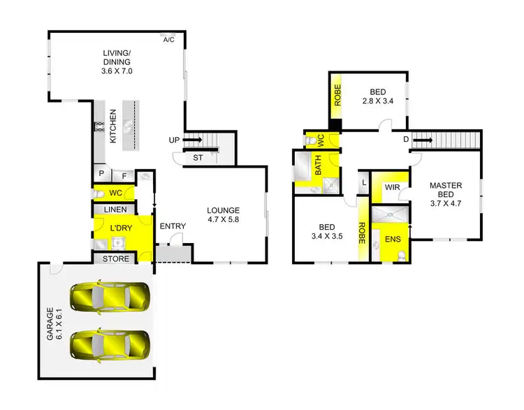 Floorplan of Homely house listing, 3/36 Myrtle Grove, North Shore VIC 3214