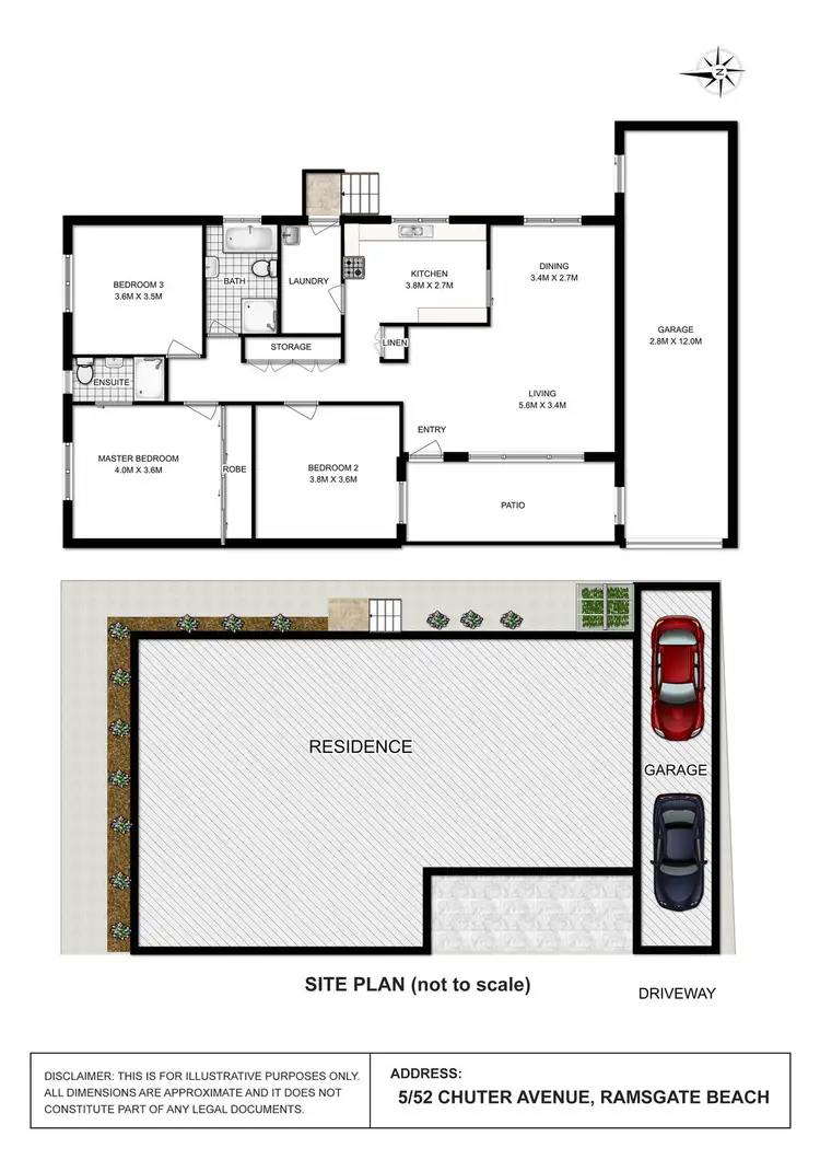 Floorplan of Homely villa listing, 5/52-54 Chuter Avenue, Ramsgate Beach NSW 2217