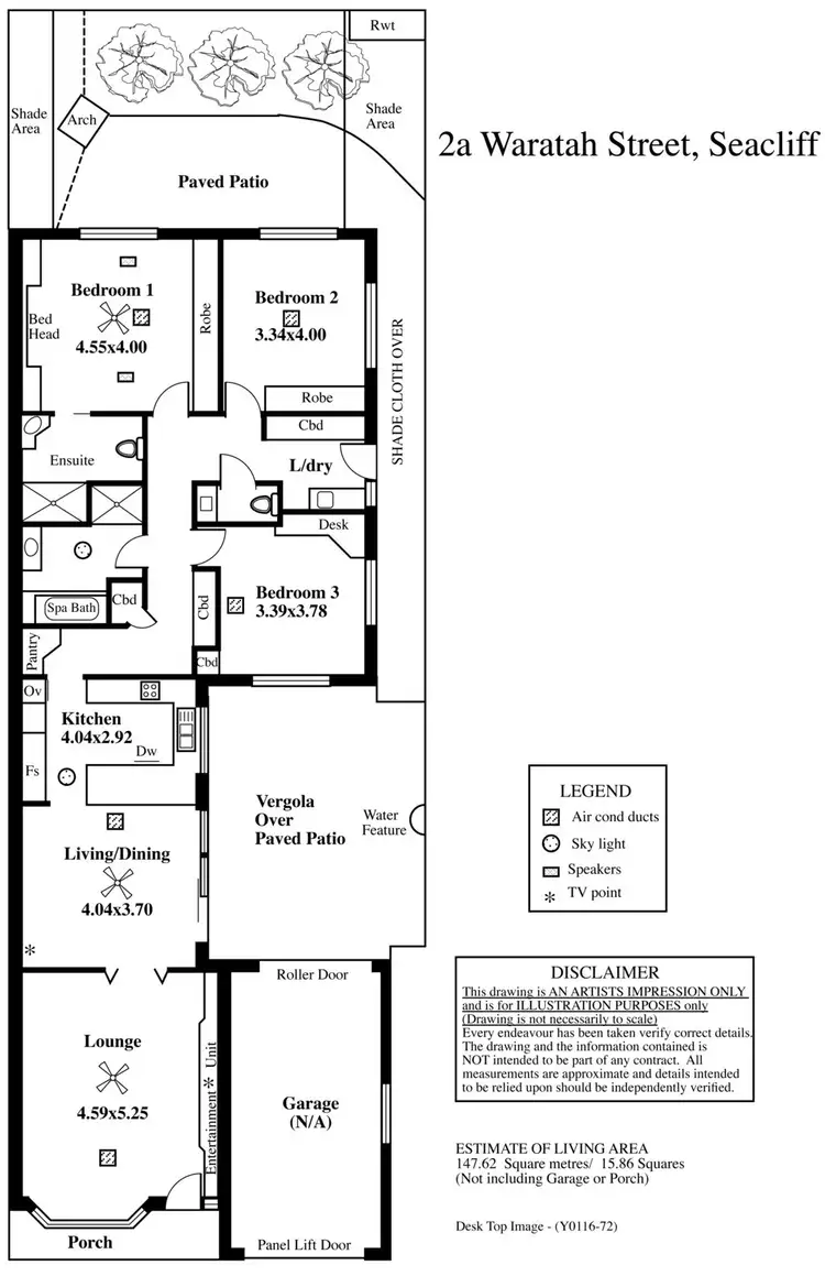 Floorplan of Homely house listing, 2a Waratah Street, Seacliff SA 5049