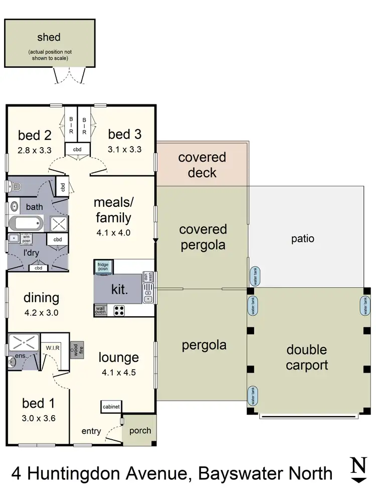 Floorplan of Homely house listing, 4 Huntingdon Avenue, Bayswater North VIC 3153